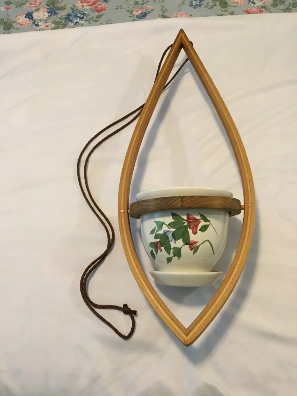 Hanging Teardrop Wood Planter 27